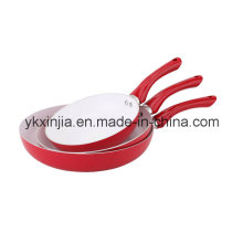 Utensílios de cozinha 3 PCS cerâmica de alumínio Coating Fry Cookware Set